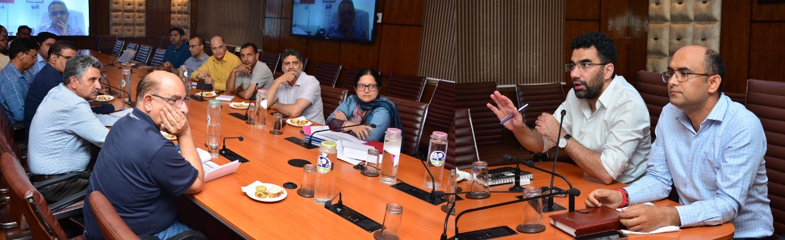 Abid Despatch Bhupinder, Dr Abid hold joint review on progress of additional block at ...