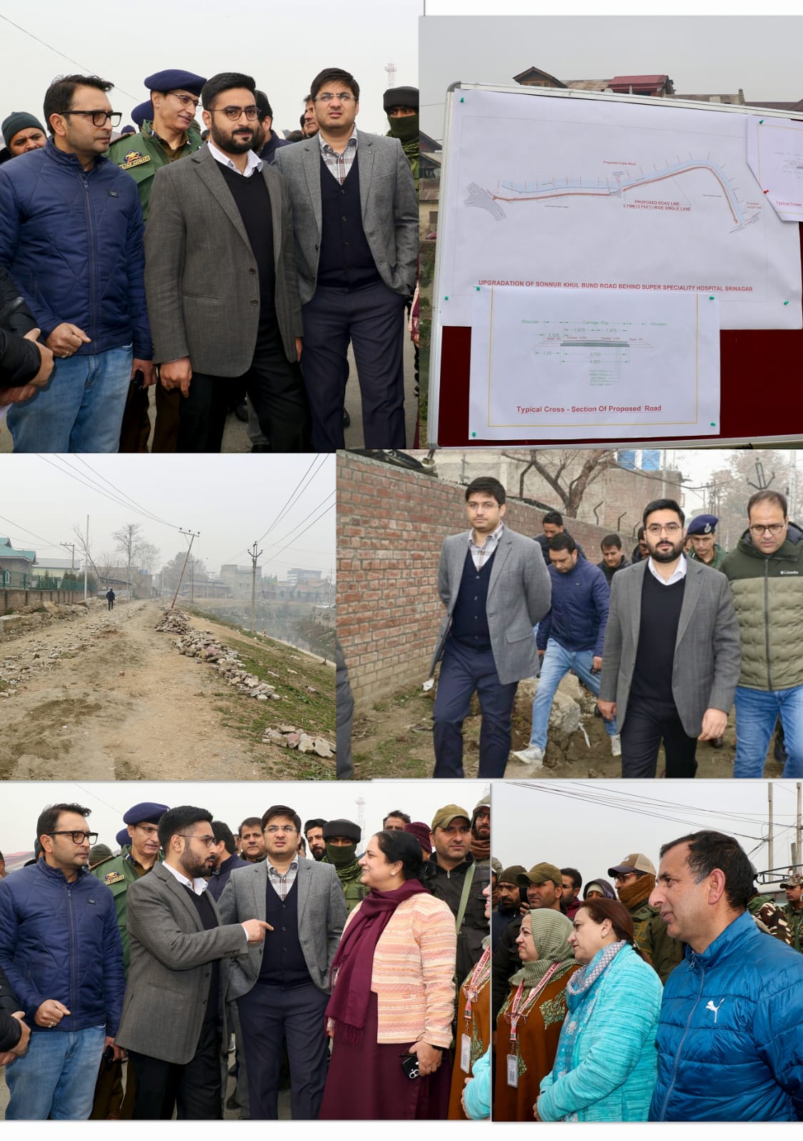 DC Srinagar, SMC Commissioner inspect initiation of work on Nawab Bazar ...
