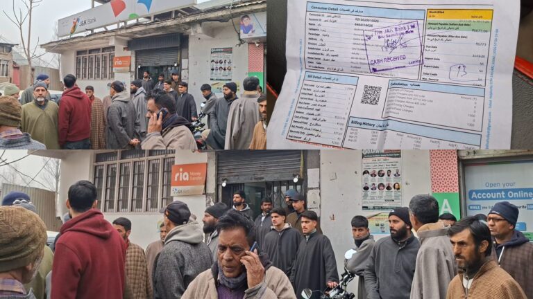 Bandipora residents protest repeated power dues despite clearing bills