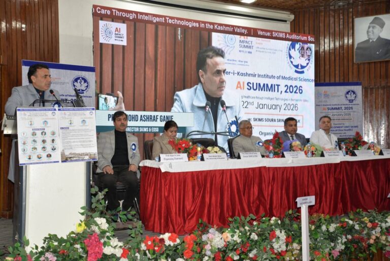 SKIMS Hosts AI Health Pre-Summit, Puts Kashmir on National Innovation Map