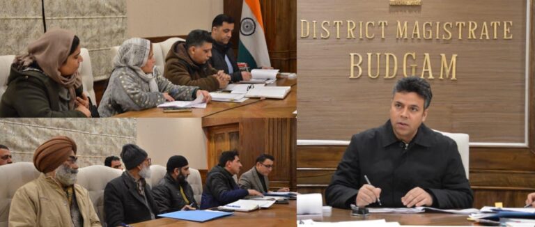 DC Budgam reviews progress under Mission YUVA