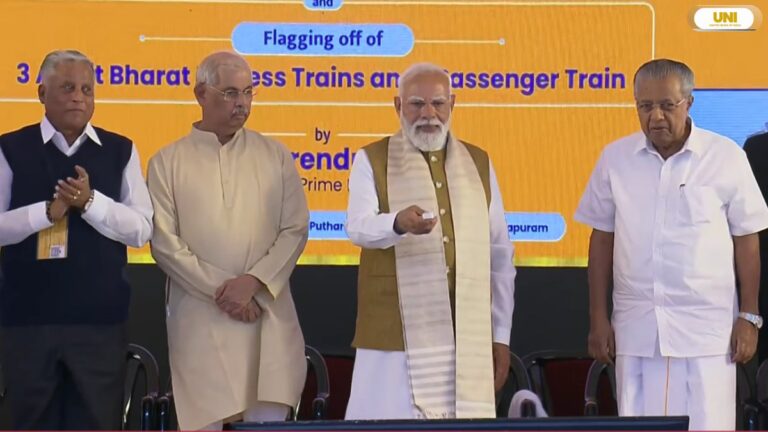 PM Modi lays foundation stone, inaugurates, flag off various developmental projects in Thiruvananthapuram, Kerala