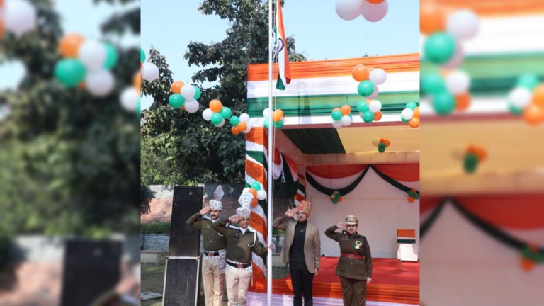 ARC J&K Unfurls National Flag on the Eve of 77th Republic Day in New Delhi