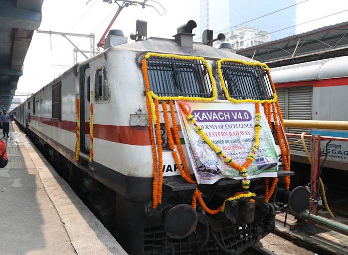 Indian Railways Speeds Up Kavach 4.0 Safety Rollout with 472 km Commissioned Across Three Sections