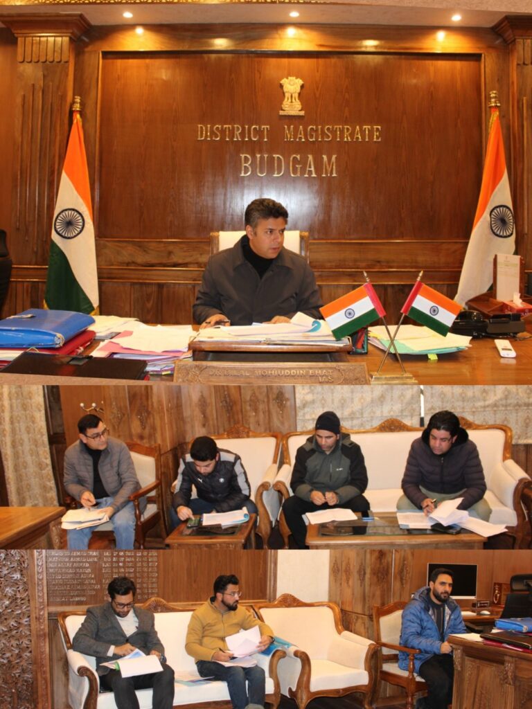 DC Budgam reviews developmental works across Municipal Committees of district