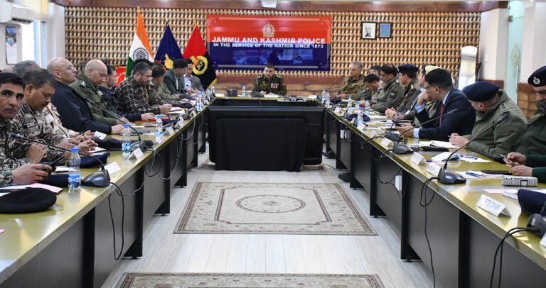 IGP Kashmir Chairs Security Review Meeting Ahead of VVIP Visit at PCR Kashmir
