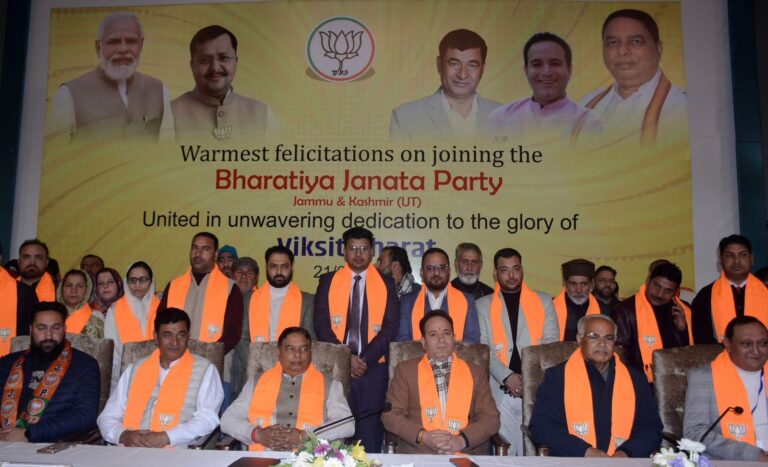 BJP’s Valley Push Gains Momentum: Danish Bhat, Khalid Rathore among key entrants as LoP Sunil Sharma slams NC over ‘24,000 outsourced jobs’ claim