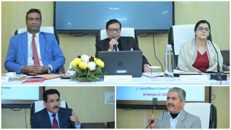 Judicial Leadership, Mediation & Dowry Laws in Focus as J&K Judicial Academy Holds High-Level Workshop in Jammu