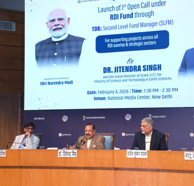 Jitendra Singh Unveils First TDB Open Call Under ANRF’s RDI Fund for Tech Commercialisation