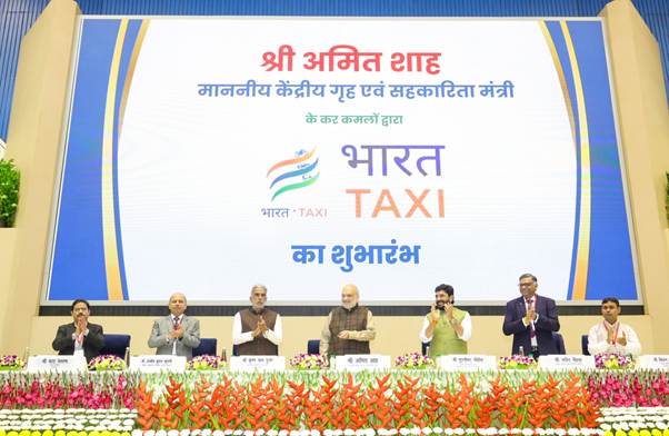 Union Home and Cooperation Minister Amit Shah formally launched India’s first cooperative-based taxi service ‘Bharat Taxi’