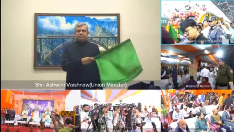 Ashwini Vaishnaw Flags Off New Asansol–Bokaro Train Service