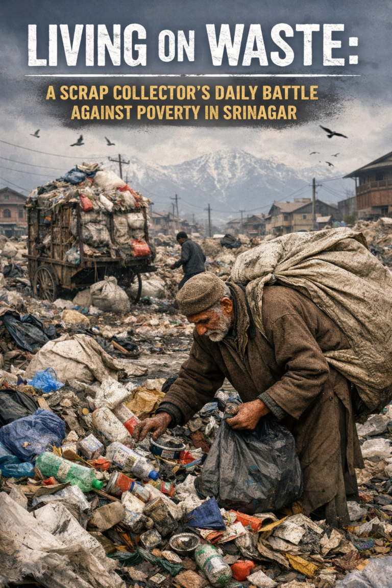 Living on Waste: A Scrap Collector’s Daily Battle Against Poverty in Srinagar
