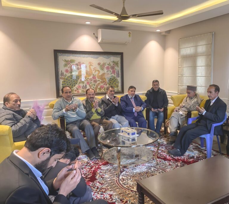 Apni Party condoles the passing of Mohammad Hashim Khan; Leaders extend condolences, express solidarity