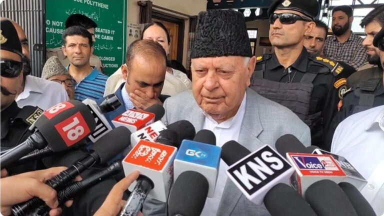 Farooq Abdullah says ‘God saved me’ after firing attempt