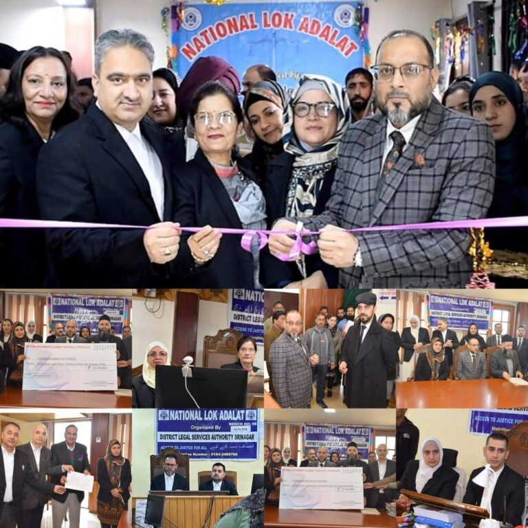 Over 48,000 Cases Settled at Srinagar’s First National Lok Adalat 2026
