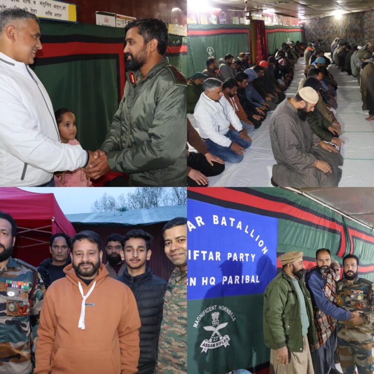 Grand Iftaar Gathering by Indian Army Strengthens Bonds of Unity and Brotherhood in Bandipora