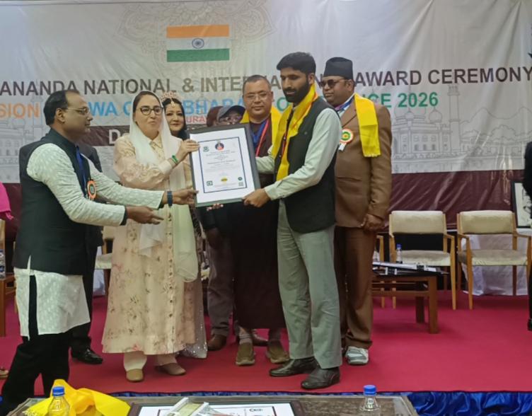 Bandipora’s literary voice shines nationally, honoured with Swami Vivekananda Rashtriya Yuva Puraskar 2026
