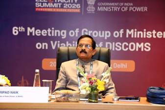 Union Minister of State for Power and New & Renewable Energy, Shri Shripad Yesso Naik chairs the 6th meeting of Group of Ministers constituted for addressing issues related to viability of distribution utilities in the country
