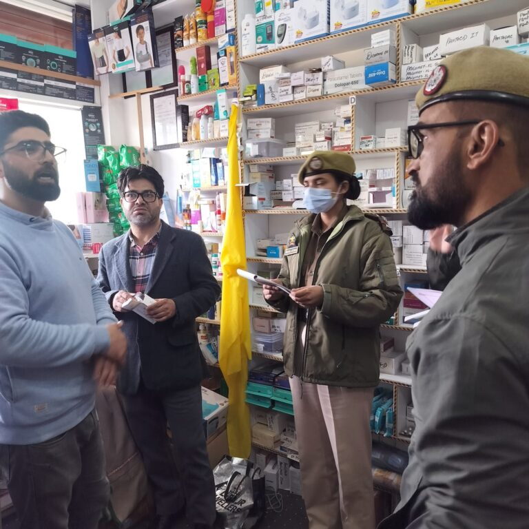Drug Watch Tightens in Pampore–Khrew Belt: Authorities enforce strict norms, mandate CCTV and digital records for chemists