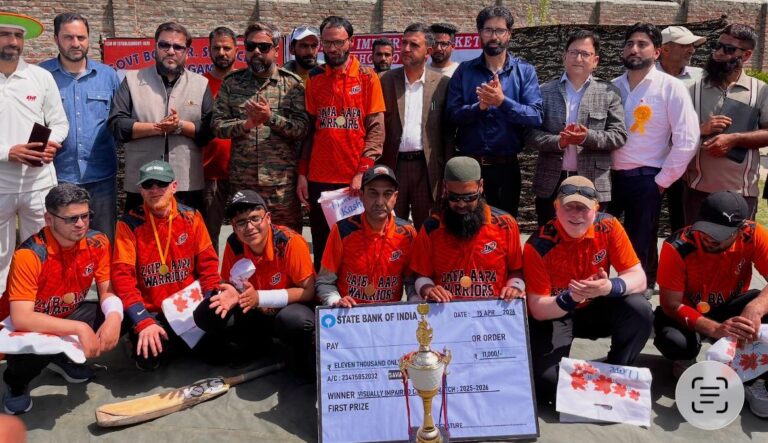 Special Cricket Match for Visually Challenged persons organised by 53 RR