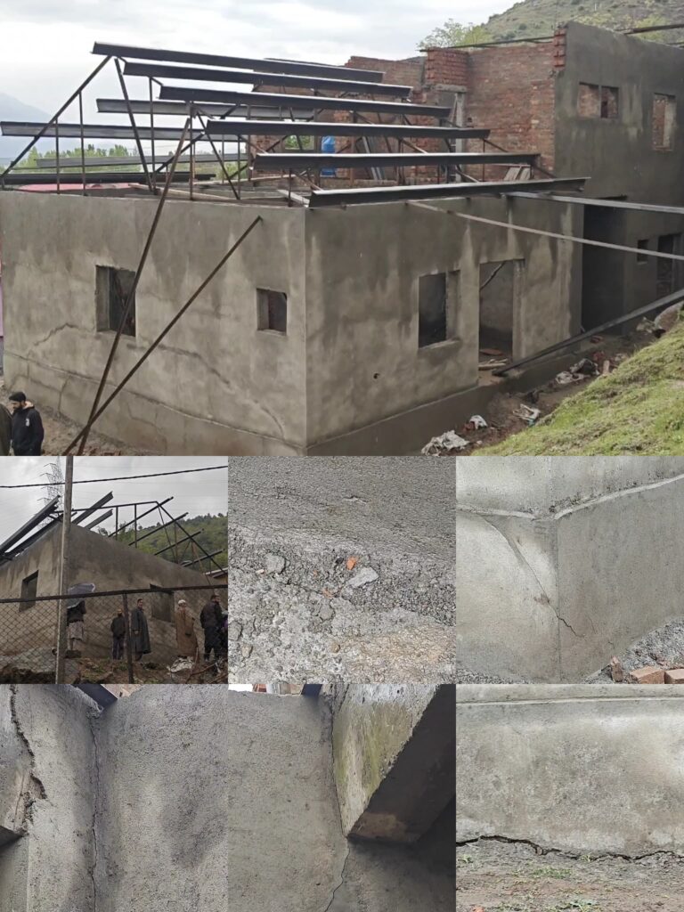 Under-Construction Central Lab Under Ayushman Scheme Develops Cracks in Ashtangoo, Locals seek probe