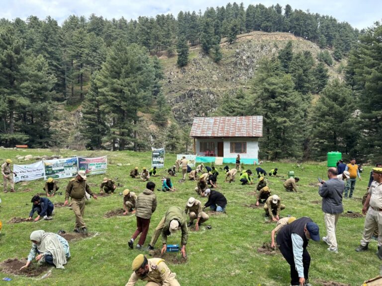 “One Million Trees for Pir Panjal” Campaign Reaches South Kashmir with Mega Plantation Drive at Gurwatan, Aharbal, Kulgam