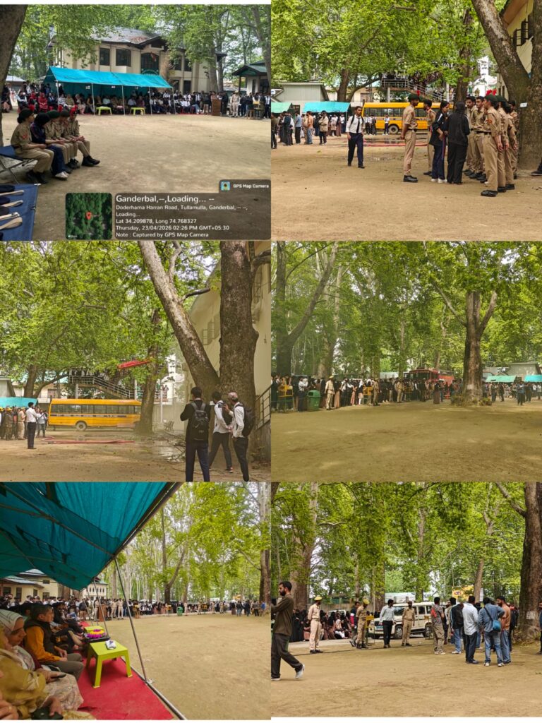 District Administration Ganderbal Conducts Civil Defence Air Raid Mock Drill at Degree College Ganderbal