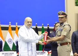 HM Amit Shah attends BSF Investiture Ceremony and Rustamji Memorial Lecture in New Delhi as Chief Guest