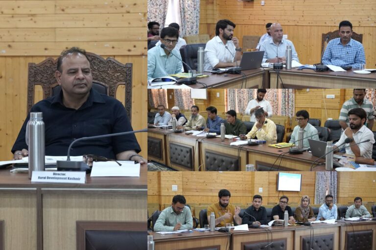 Director RDD Kashmir Reviews Rural Development Schemes in Bandipora