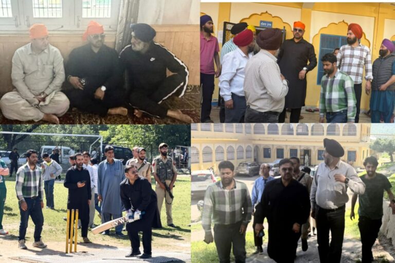 Javid Dar, Satish Sharma Tour North Kashmir, Review Sports Infrastructure and Development Works