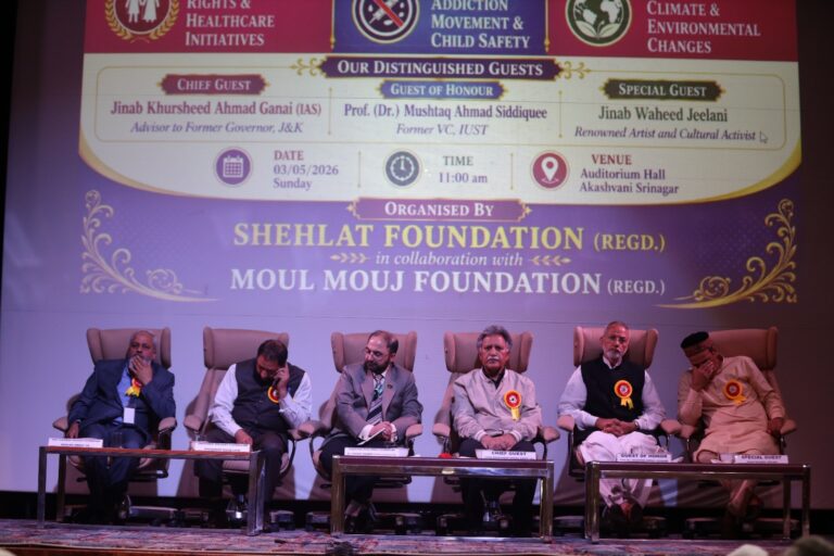 Shehlat Foundation, in Collaboration with Mool Mouj Foundation, Organizes Major Awareness Programme on Drug Abuse and Social Evils