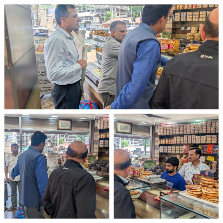 Food Safety Department Intensifies Inspections Across Srinagar Markets